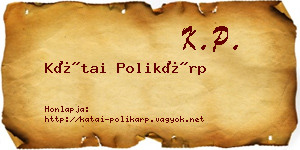 Kátai Polikárp névjegykártya